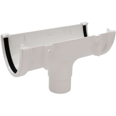 FloPlast Hi-Cap 68mm White Gutter Outlet for Efficient Drainage