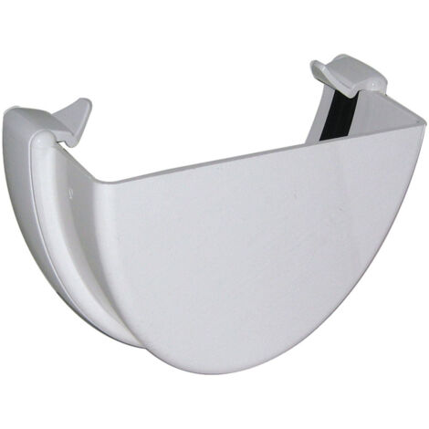 FloPlast Hi-Cap External Stop End White for Gutters