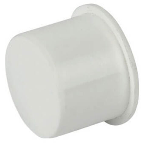 FloPlast Push Fit Waste Socket Plug 40mm White - Pack of 10