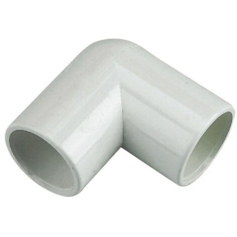 FloPlast White 90 Degree Bend 21.5mm uPVC Drainage Pipe