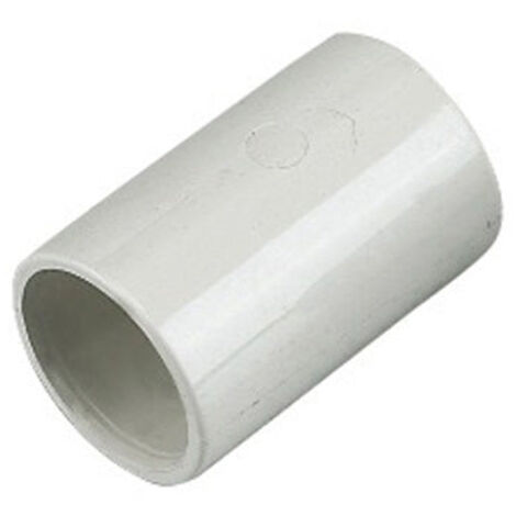 FloPlast White Overflow Coupling 21.5mm - Durable Connector