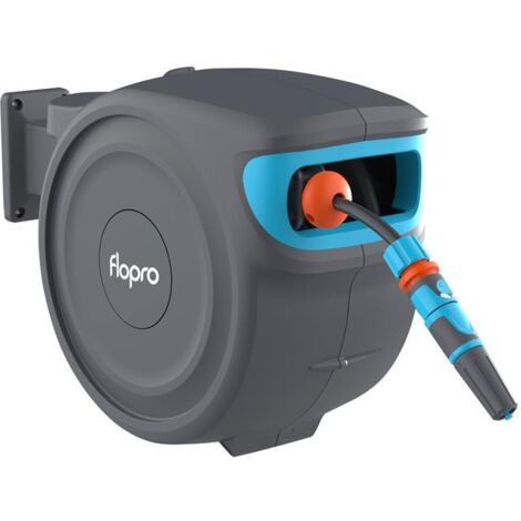 Flopro 70300794 Auto Rewind Wall Mounted Reel + 20m of Hose FLO70300794