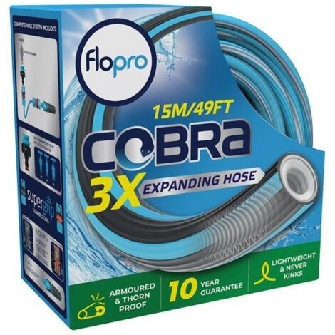 Flopro 70300936 Cobra Expanding Hose Set 15m FLO70300936