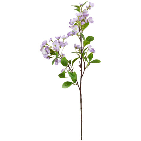 Flor artificial decorativa de plástico, 80 cm – 5 colores (amarillo, blanco, rosa, rojo, morado) – flor artificial para bodas, oficinas y eventos – 1 unidad