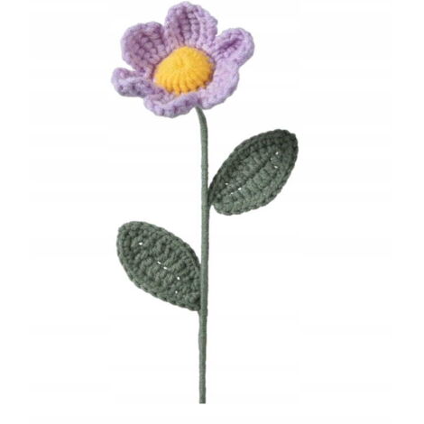 Flor de punto, una encantadora decoración de tela, 30x7 cm