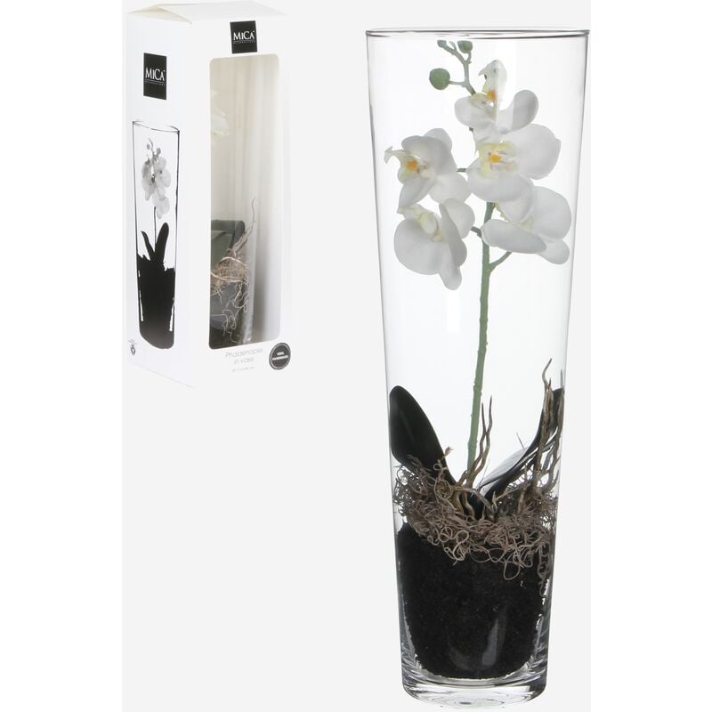 

Flor orchid blanco 50 cm