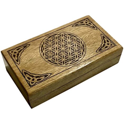 Flor Vida Med Box - Elegante contenitore in legno per la decorazione e l'organizzazione della casa