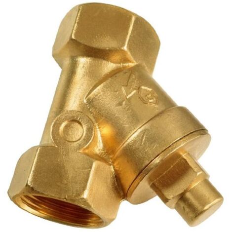 FLOR90895 Clapet anti-retour universel, multicolore, 1 1/4 pouce, Crépine en Y en laiton