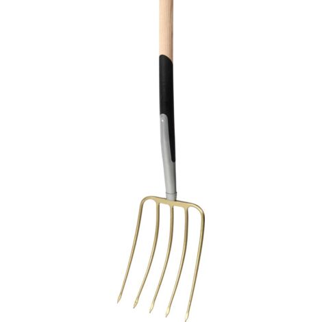 floraworld Kompostgabel 210mm 5 Zinken mit Stiel Gesamtlänge 1,39 m