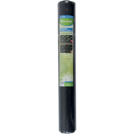 floraworld Mulchvlies 25x1,5m 50g schwarz