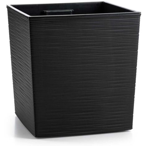 Flore Riflo Blumentopf schwarz h30x30 cm