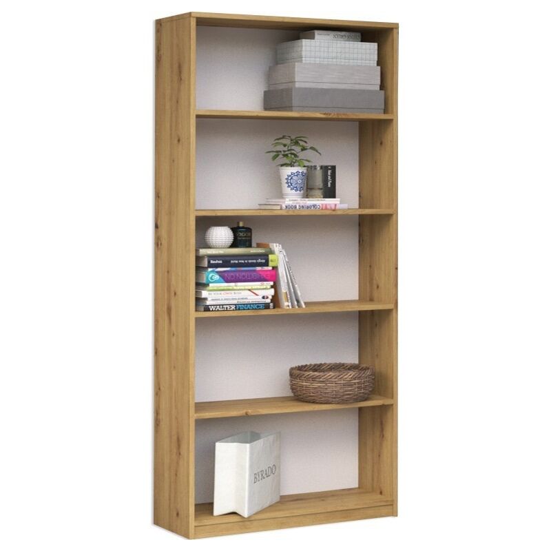 Topeshop - florence Bibliothèque moderne Étagère de bureau classique Dimensions : 182x80x30 4 étagères Design simple Topeshop - florence Bibliothèque moderne Étagère de bureau classique Dimensions : 182x80x30 4 étagères Design simple