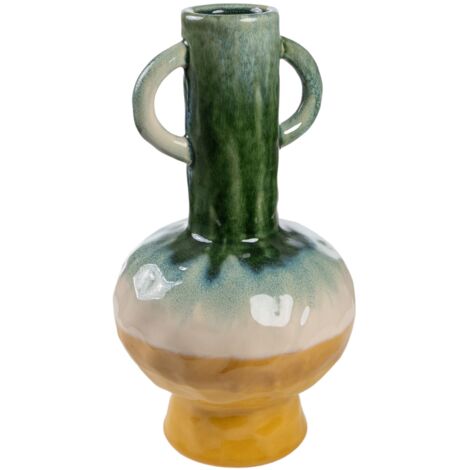 Florero Ceramica Asas Multicolor 296