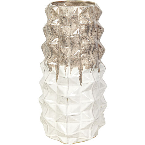 Florero Ceramica Beige/Blanco 22348