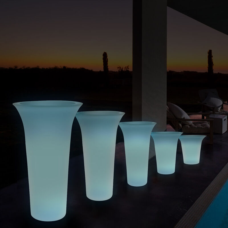 

Maceta luminosa fluorescente diseño redonda exterior jardín Flos Fluo | ø 50 h 37