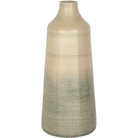 Florero Vidrio Beige Gris 2723113
