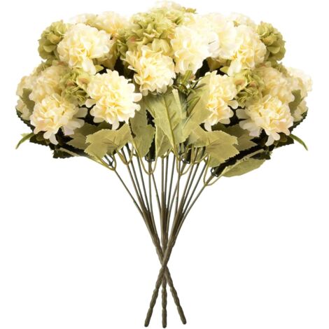 FLORES DECORATIVAS ARTIFICIALES DECORACIÓN DE RAMO AMARILLO