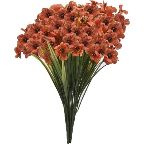 FLORES DECORATIVAS ARTIFICIALES DECORACIÓN DE RAMO ROJO