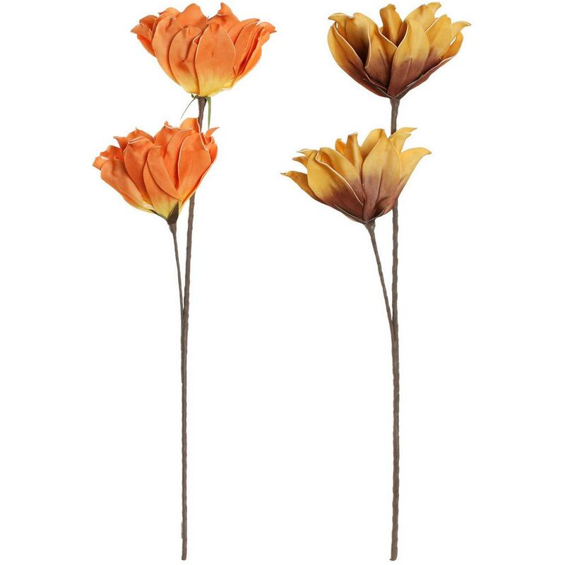 

Flores Decorativas DKD Home Decor Amarillo Naranja EVA (Etilvinilacetato) (2 pcs)