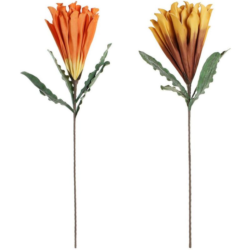 

Flores Decorativas DKD Home Decor Amarillo Naranja EVA (Etilvinilacetato) (2 pcs)