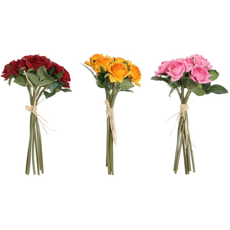 

Flores Decorativas DKD Home Decor Tela Polietileno (3 pcs) (18 x 18 x 35 cm)