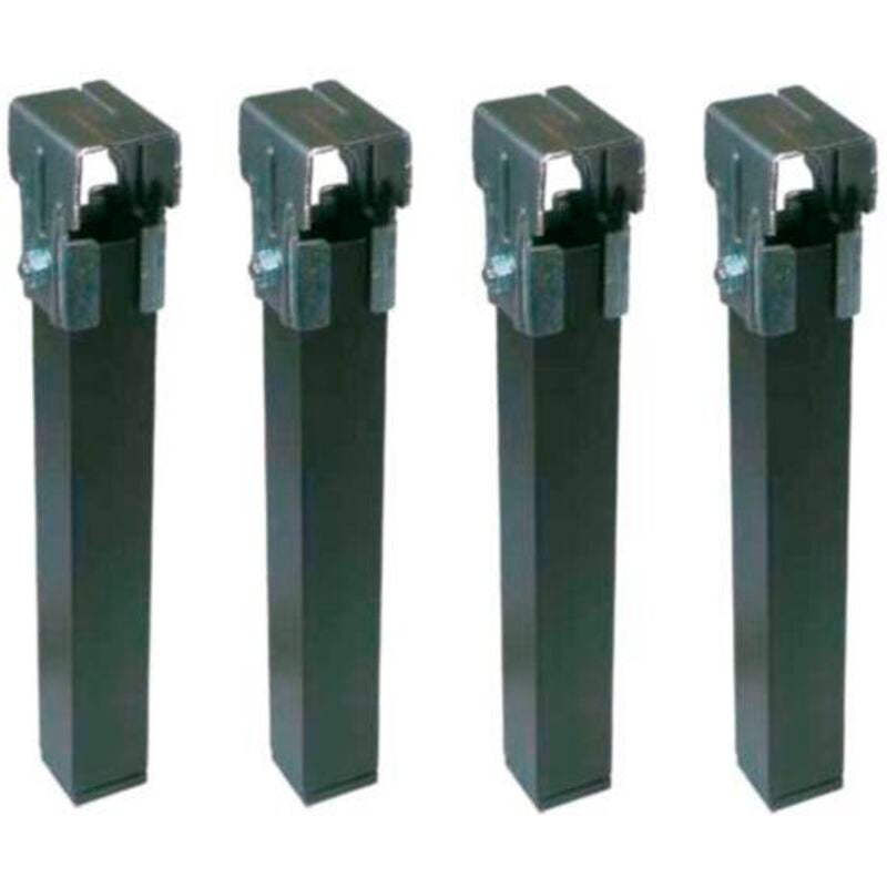 Ensemble de 4 pieds de cadre de lit avec roulettes (12 pouces) Micel 96404