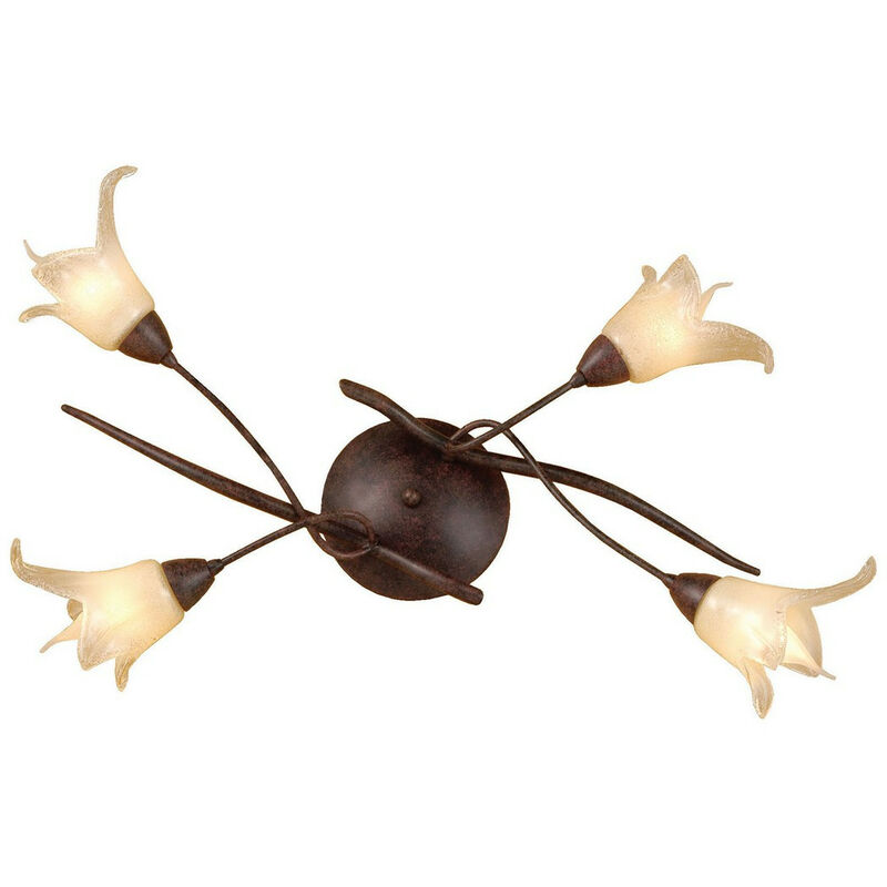 Inspired Mantra Fusion (0024 003) Florida Ceiling 4 Light E14, Brown/Black Oxide