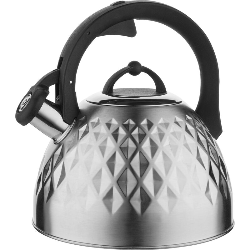 

Tetera con Silbato, Hervidor de Agua 2,5L, Inducción, Acero Inox, Moderno, Mango Ergonómico Acero Inoxidable - Florina