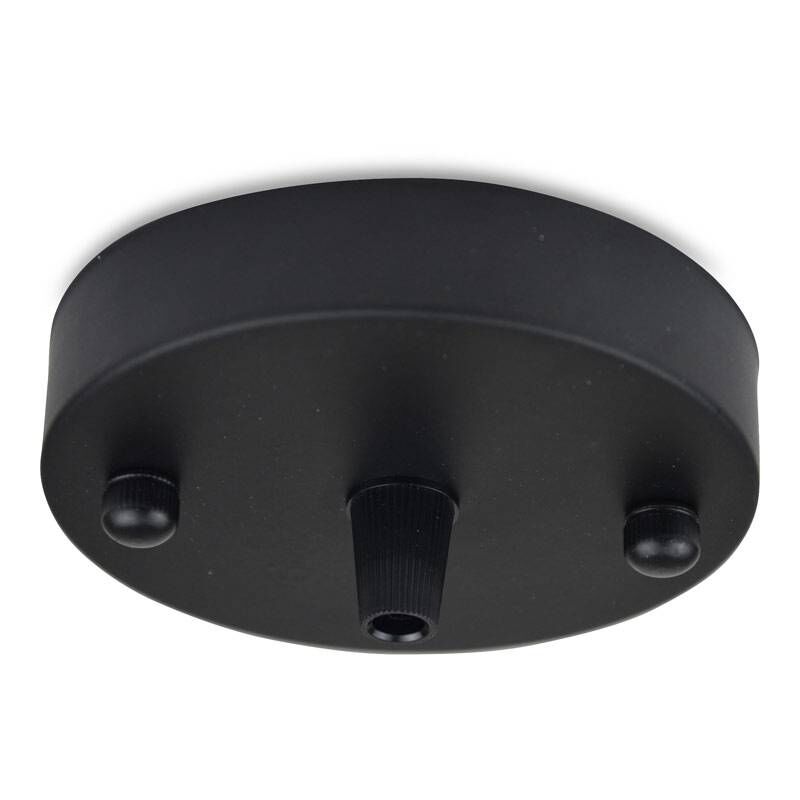 

Florón Metalico Para Lampara Colgante Acabado Negro Mate