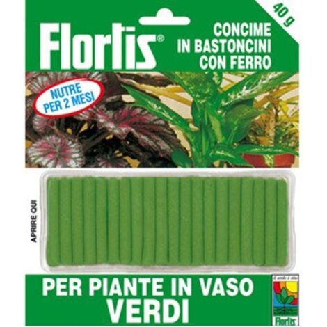 FLORTIS BASTONCINI CONCIMANTI PIANTE VERDI 40GR