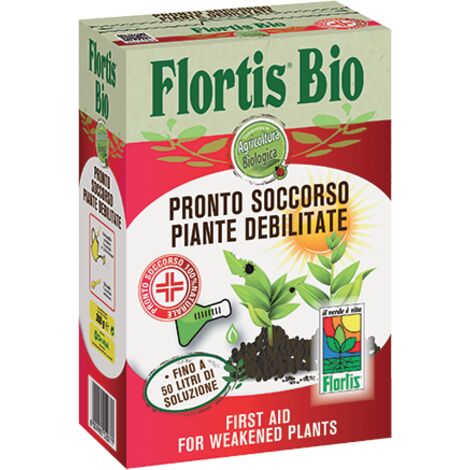 FLORTIS Concime PRONTO SOCCORSO Piante Debilitate Universale 300 Gr con Zeolite