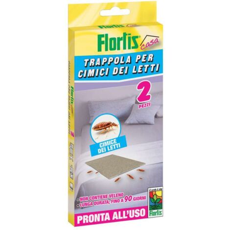 FLORTIS SET 2 TRAPPOLE CIMICI DEI LETTI
