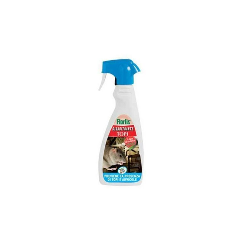 iperbriko - flortis spray désaccoutumant naturel pour souris 500 ml pour la protection et le soin des environnements extérieurs.