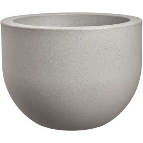 Florus Grace Round 47 - Gris - L 47 x B 46.8 x H 35 cm - extérieur - 100% recyclé
