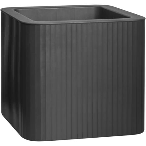 Florus Jive Carree Stripe 40 - Gris - Ø 39 x H 38 cm - intérieurextérieur - 100% recyclé