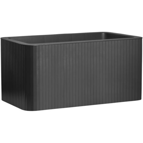 Florus Jive Terrasse Stripe 80 - Gris - L 78 x B 39 x H 38 cm - intérieurextérieur - 100% recyclé