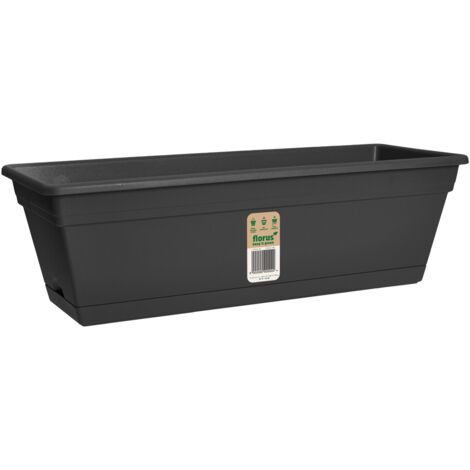 Florus Mediterran Balcony Trough 60 Anthracite Fioriera Rettangolare