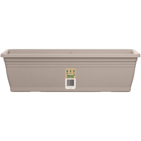 Florus Mediterran Campana Balcony Trough 40 Taupe Fioriera Rettangolare