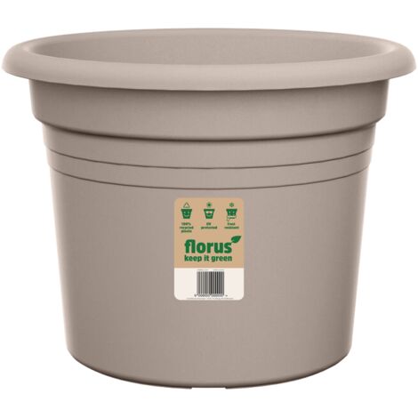 Florus Mediterran Cilindro 30 Taupe Vaso Rotondo