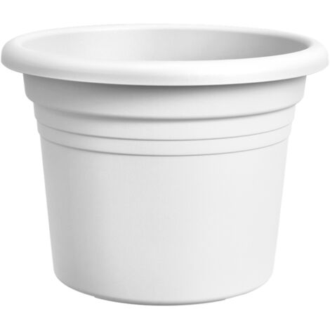 Florus Mediterran Cilindro 40 White Vaso Rotondo
