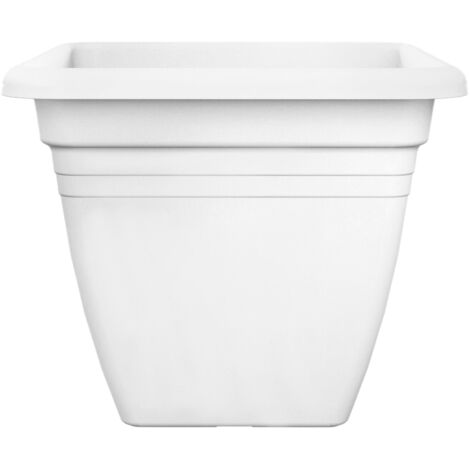 Florus Mediterran Quadro 30 White Vaso Quadrato