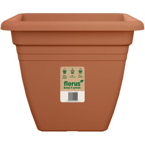Florus Mediterran Quadro 40 Terra Vaso Quadrato