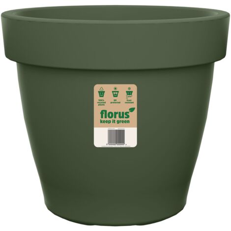 Florus Mood Campana Flowerpot 30 Green Vaso Rotondo