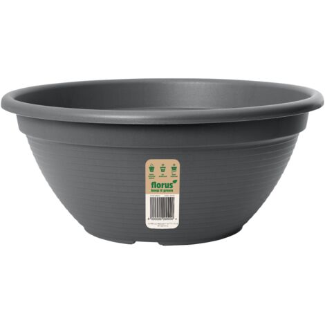 Florus Original Bowl 34 Anthracite Vaso Rotondo