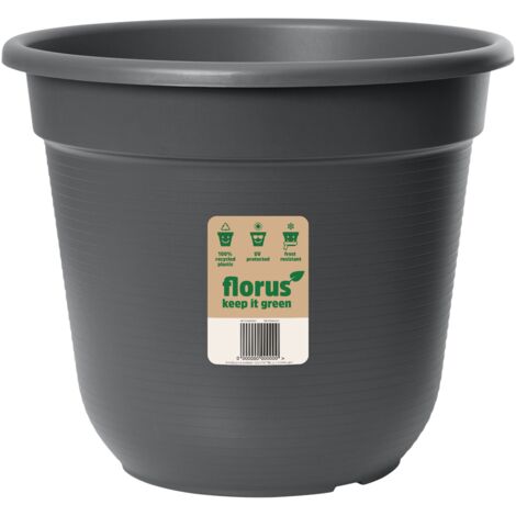 Florus Original Flowerpot 55 Anthracite Vaso Rotondo