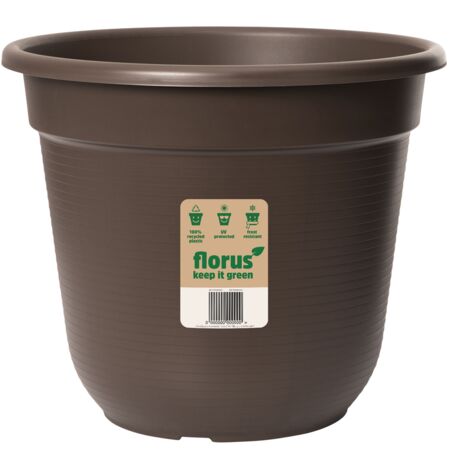 Florus Original Flowerpot 55 Brown Vaso Rotondo