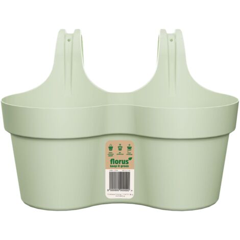 Florus Paris Balcony Hanger Duo Mint Fioriera Ovale