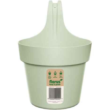 Florus Paris Balcony Hanger Single Mint Fioriera Rotondo