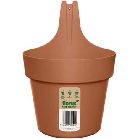 Florus Paris Balcony Hanger Single Terra Fioriera Rotondo