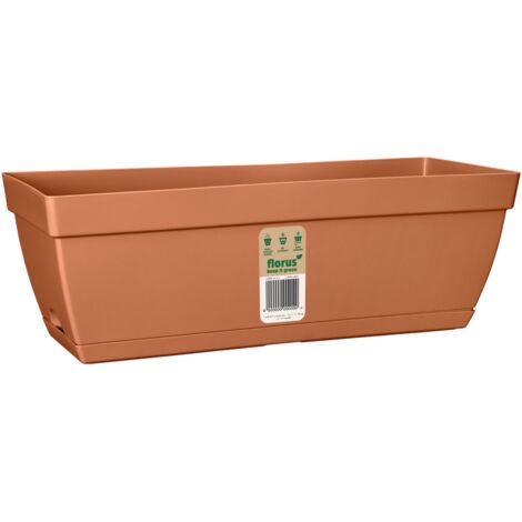 Florus Paris Balcony Trough 50 Terra Fioriera Rettangolare